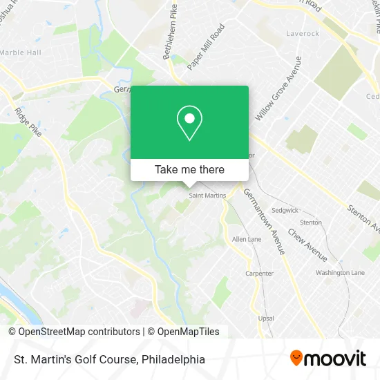 St. Martin's Golf Course map