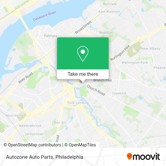 Autozone Auto Parts map