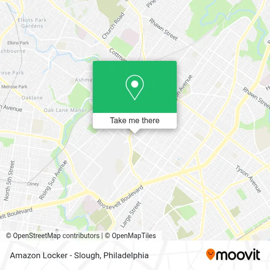 Amazon Locker - Slough map