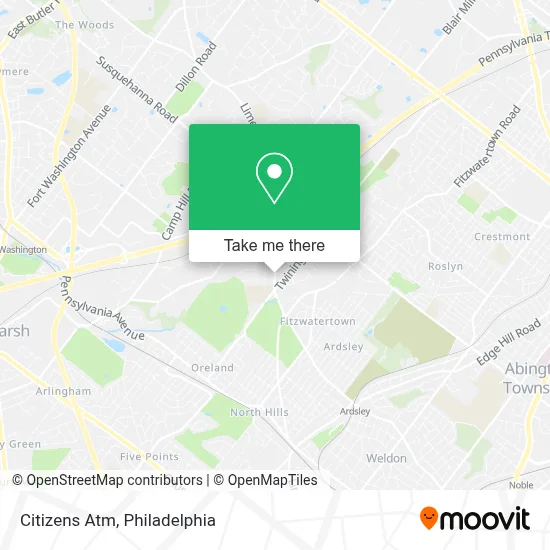 Citizens Atm map