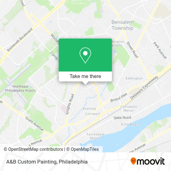 A&B Custom Painting map