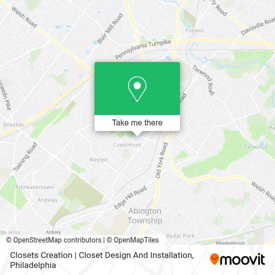 Closets Creation | Closet Design And Installation map