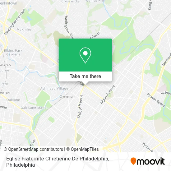 Eglise Fraternite Chretienne De Philadelphia map