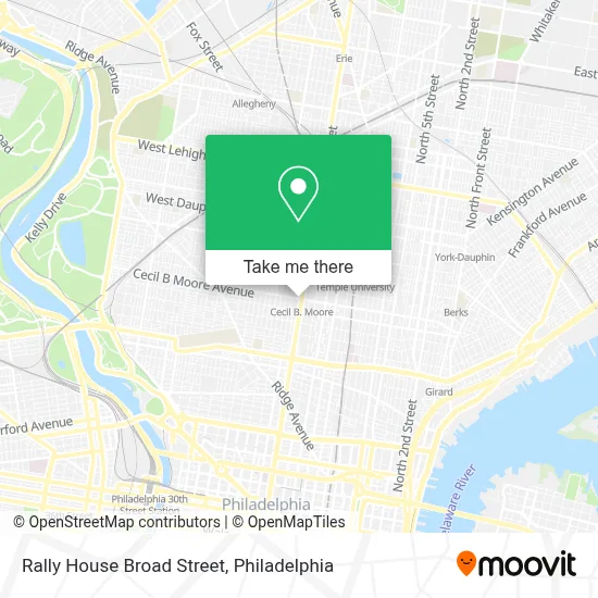 Rally House Broad Street map