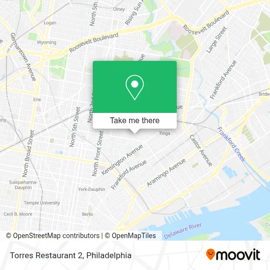 Torres Restaurant 2 map
