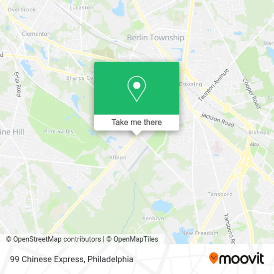 99 Chinese Express map
