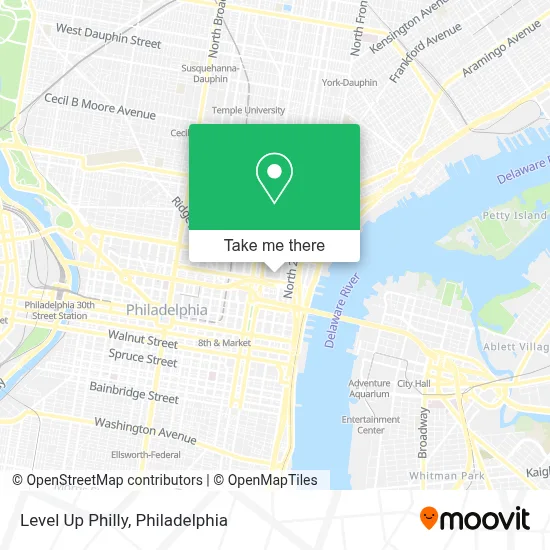 Level Up Philly map