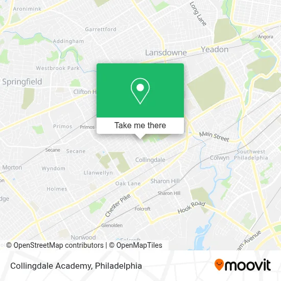 Collingdale Academy map