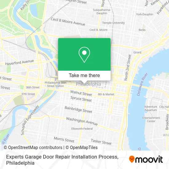 Experts Garage Door Repair Installation Process map