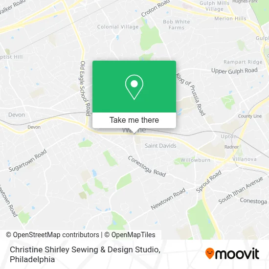 Christine Shirley Sewing & Design Studio map