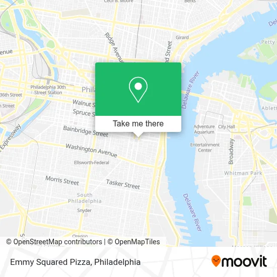 Emmy Squared Pizza map