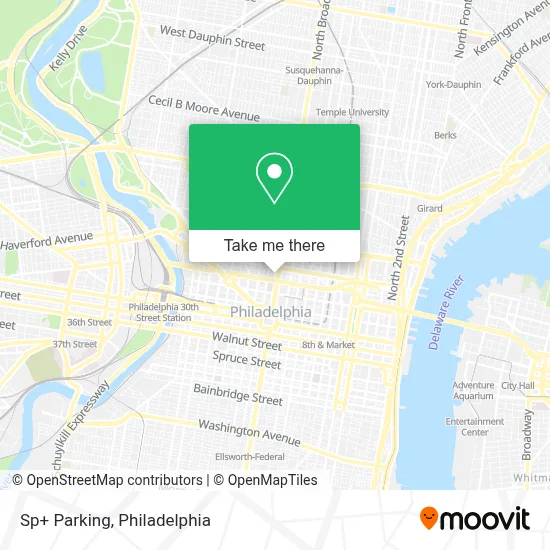 Sp+ Parking map