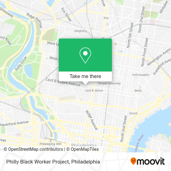Philly Black Worker Project map