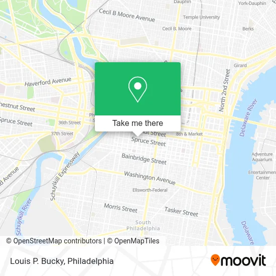 Louis P. Bucky map