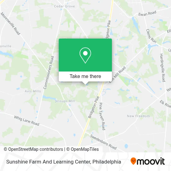 Sunshine Farm And Learning Center map