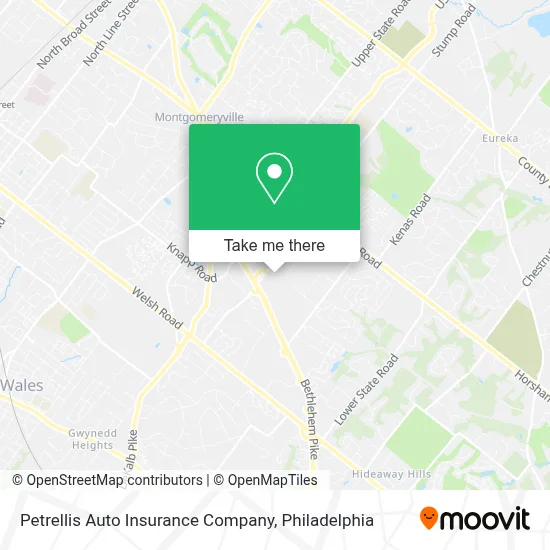 Petrellis Auto Insurance Company map