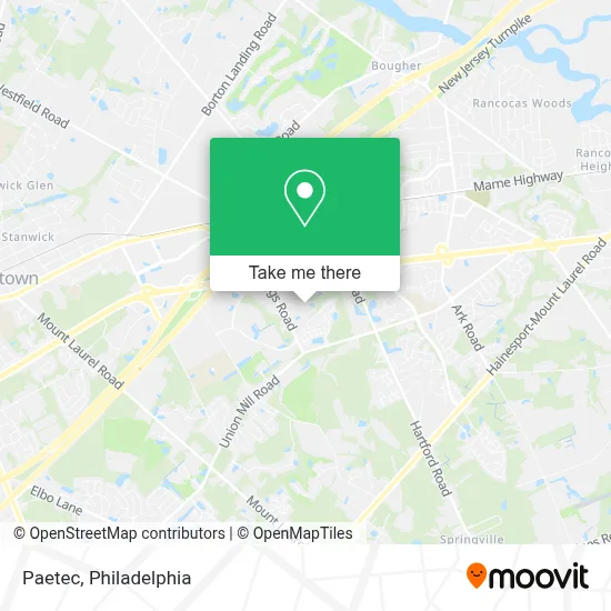 Paetec map