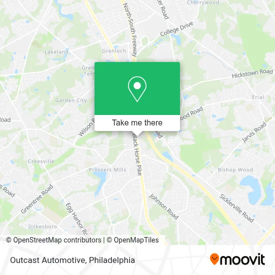 Outcast Automotive map