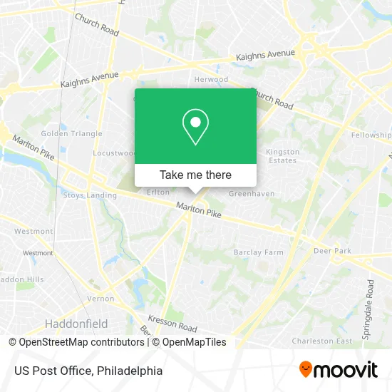 Us Post Office map