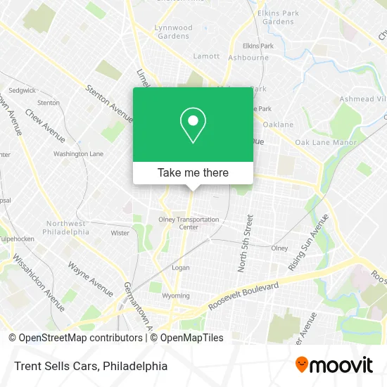 Trent Sells Cars map