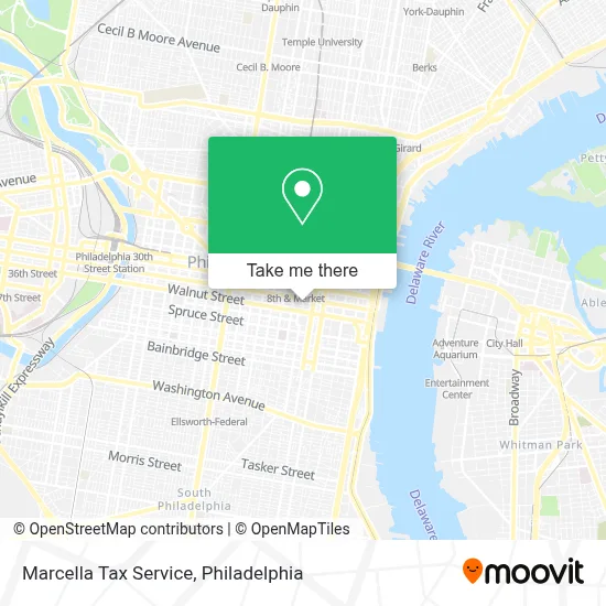 Marcella Tax Service map