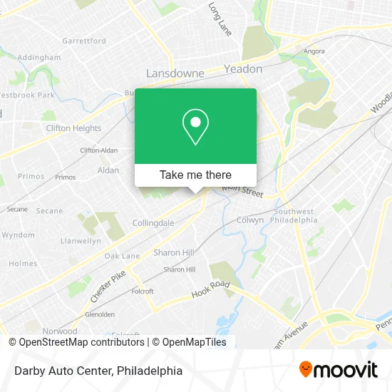 Darby Auto Center map