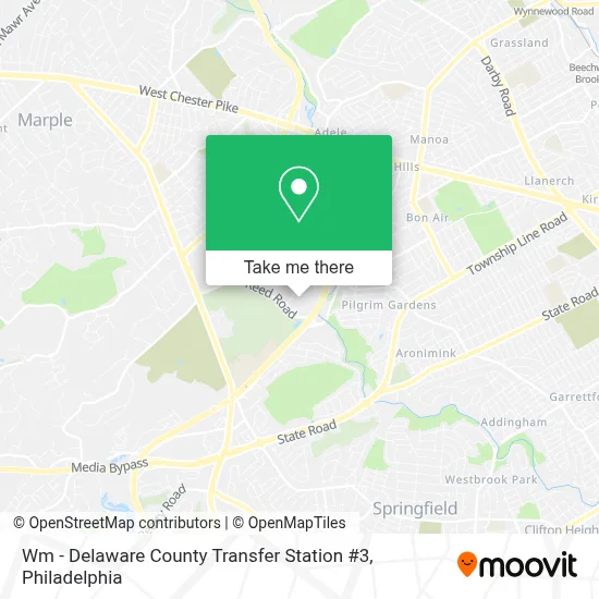 Wm - Delaware County Transfer Station #3 map