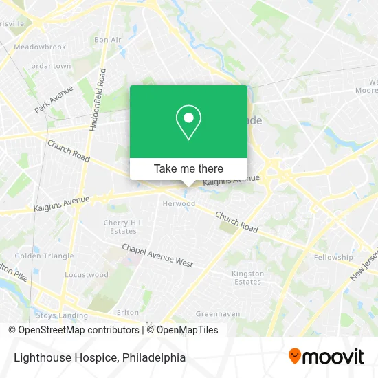 Lighthouse Hospice map