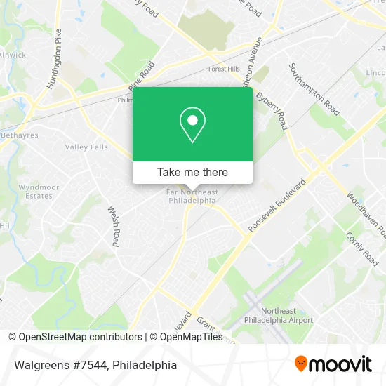 Walgreens #7544 map
