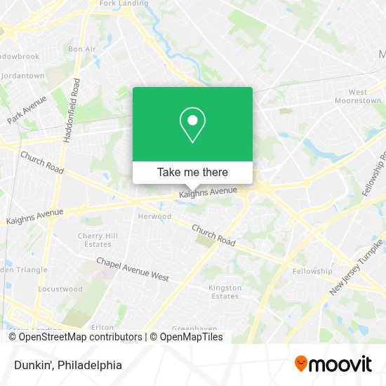 Dunkin' map