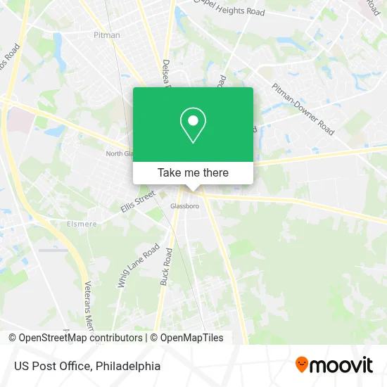 Us Post Office map