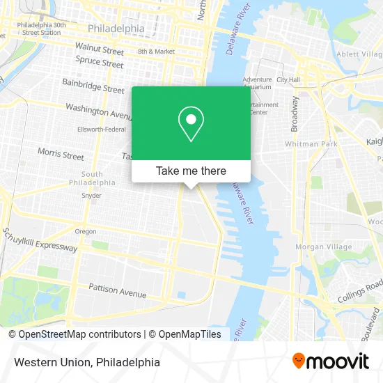 Western Union map
