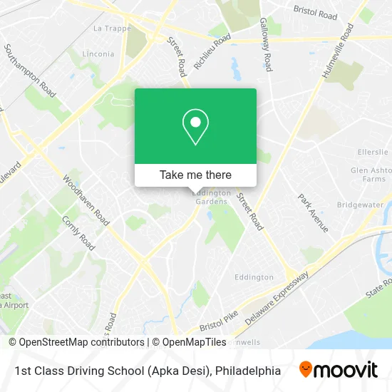 1st Class Driving School (Apka Desi) map