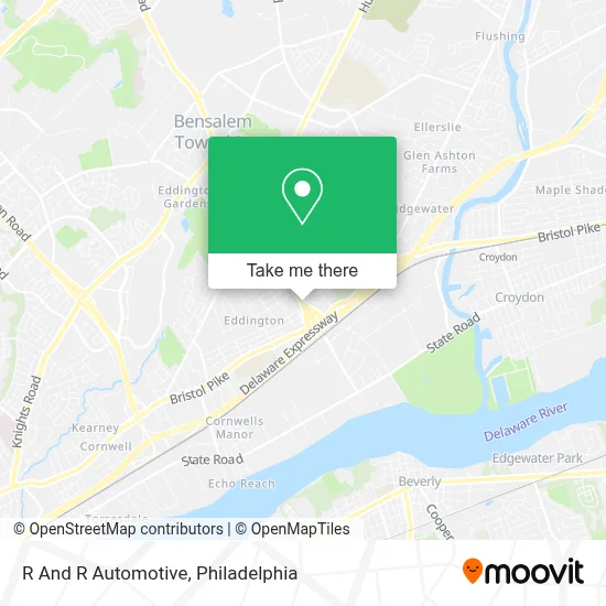 R And R Automotive map