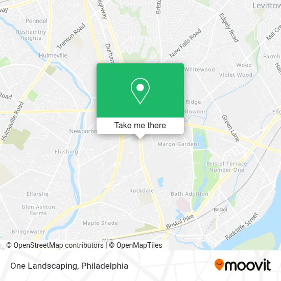One Landscaping map