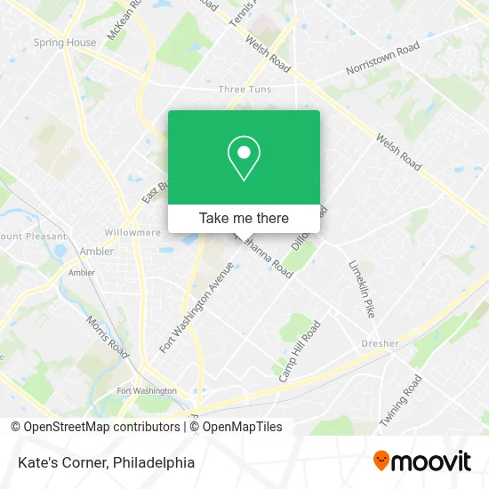 Kate's Corner map