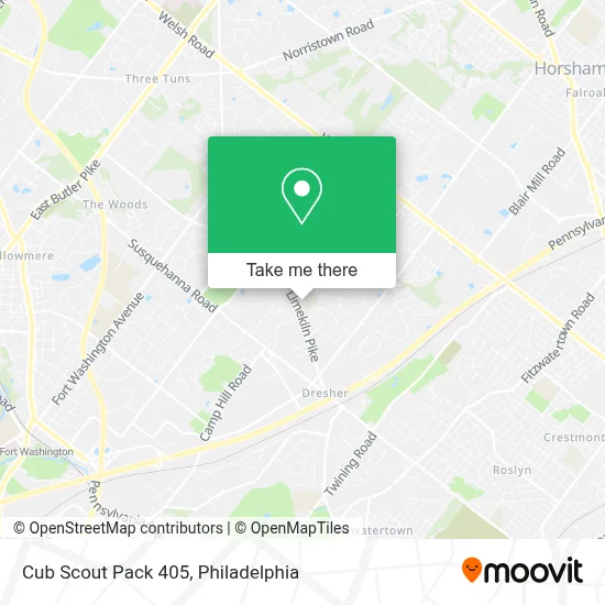 Cub Scout Pack 405 map