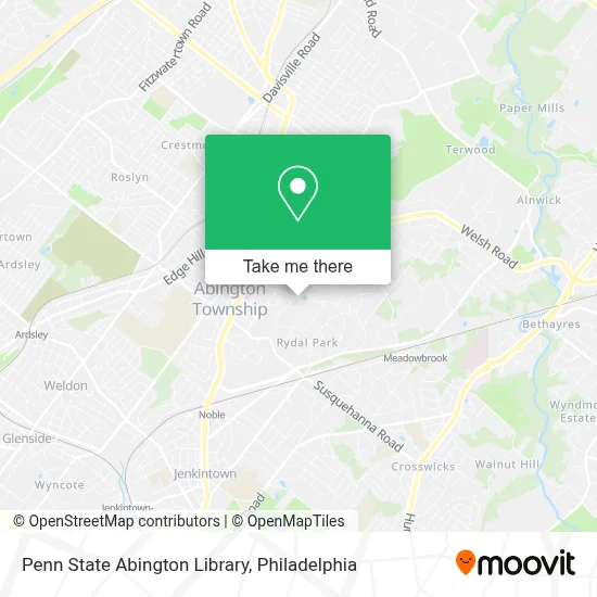 Penn State Abington Library map