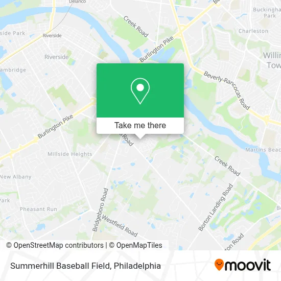 Summerhill Baseball Field map