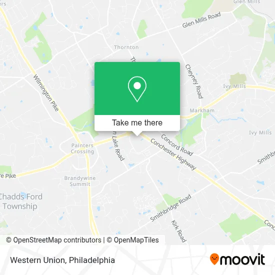 Western Union map