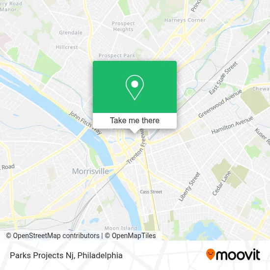 Parks Projects Nj map