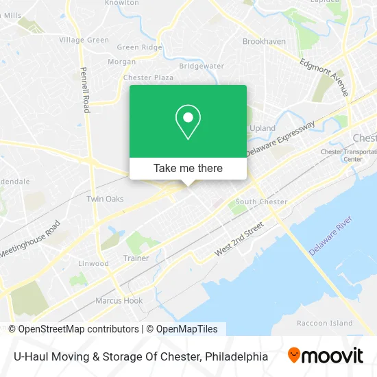 U-Haul Moving & Storage Of Chester map