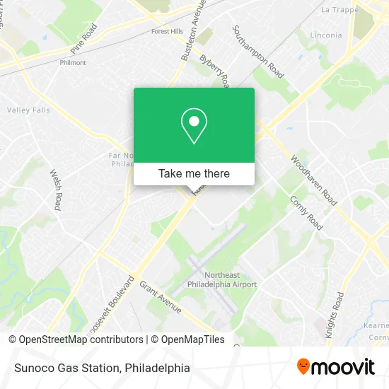Sunoco Gas Station map