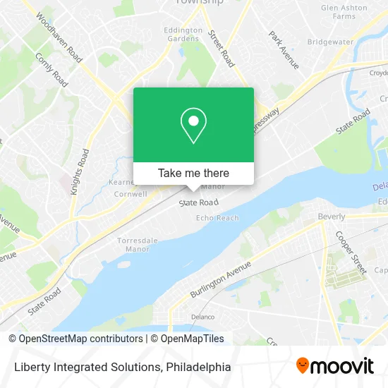 Liberty Integrated Solutions map