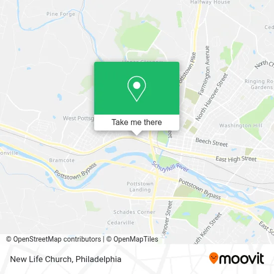 New Life Church map