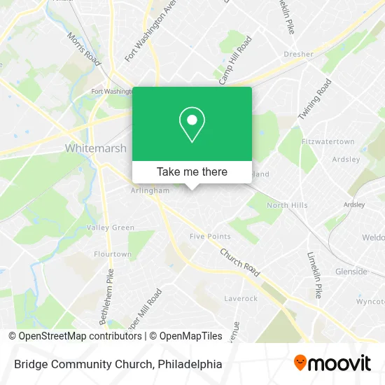 Bridge Community Church map