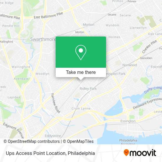 Ups Access Point Location map
