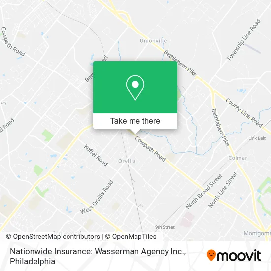 Nationwide Insurance: Wasserman Agency Inc. map