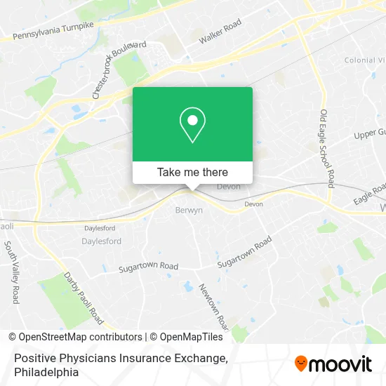 Positive Physicians Insurance Exchange map