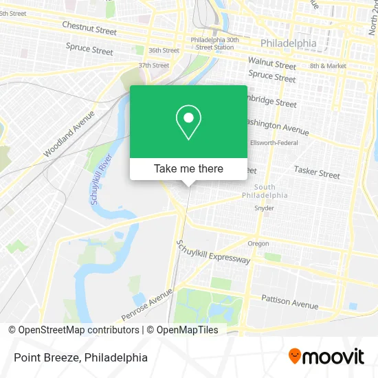 Point Breeze map